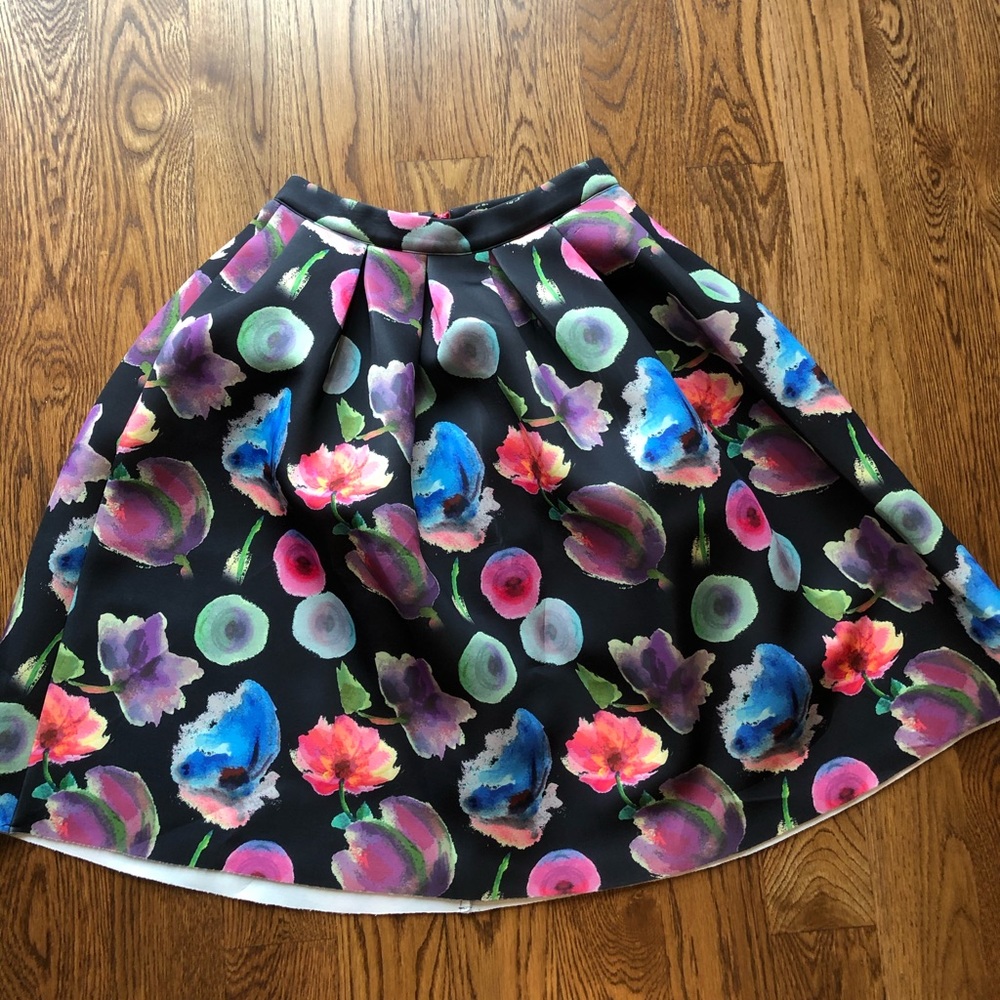 Floral A-Line Skirt